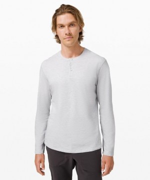 Lululemon 5 Year Basic Long Sleeve Henley Blast Herr Ljusgrå | SJIF-20394