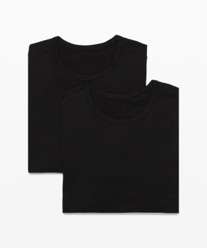 Lululemon 5 Year Basic T-Shirt 2 Pack Blast Herr Svarta Svarta | HVIX-60238