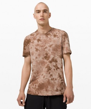 Lululemon 5 Year Basic T-Shirt Earth Dye Blast Herr Earth Dye Clay | HRAJ-81697