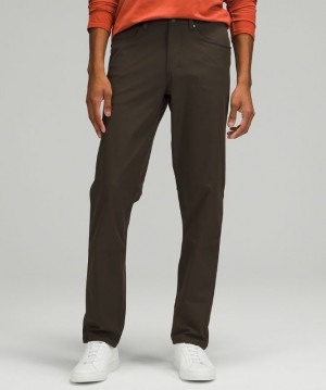 Lululemon ABC Classic-Fit Pant 28 Warpstreme Byxor Herr Mörkolivgröna | EXLM-75380