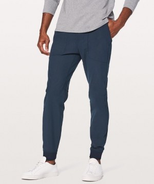 Lululemon ABC Jogger 30 Warpstreme Byxor Herr Marinblå | QKZD-49106