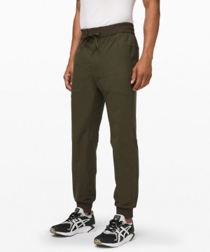 Lululemon ABC Jogger Tall Warpstreme Byxor Herr Mörkolivgröna | OVGM-64132
