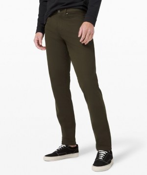 Lululemon ABC Pant Classic 34L Byxor Herr Mörkolivgröna | SJMA-36547