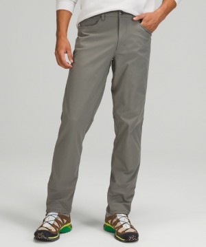 Lululemon ABC Pant Classic 34L Byxor Herr Grå Olivgröna | QZFV-37194