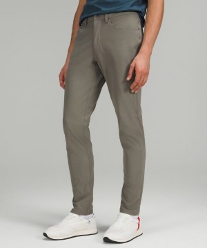 Lululemon ABC Pant Slim 28L Byxor Herr Grå Olivgröna | XBEH-68907