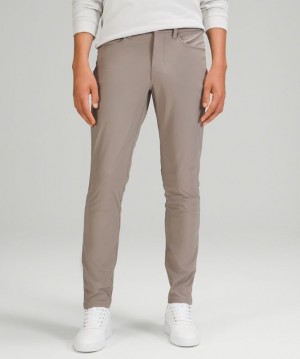 Lululemon ABC Pant Slim 28 Warpstreme Byxor Herr Mörkgrå | QZTA-25180
