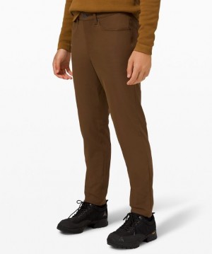 Lululemon ABC Pant Slim 28 Warpstreme Byxor Herr Mörk | YNHB-50921