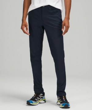 Lululemon ABC Pant Slim 28 Warpstreme Byxor Herr Marinblå | HIYW-16742