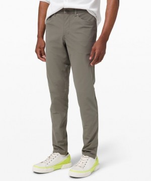 Lululemon ABC Pant Slim 30L Byxor Herr Grå Olivgröna | SHRD-80912