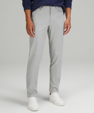Lululemon ABC Pant Slim 30L Byxor Herr Silver | YFTJ-80263