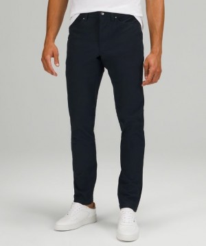 Lululemon ABC Pant Slim 32L Byxor Herr Marinblå | GDAB-37612