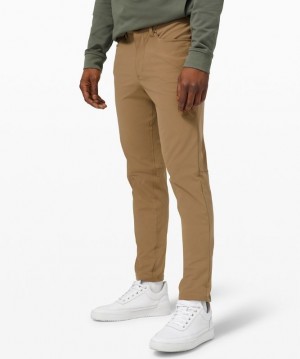 Lululemon ABC Pant Slim 32 Warpstreme Byxor Herr Artifact | GUYZ-93506
