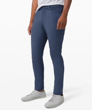 Lululemon ABC Pant Slim 34L Byxor Herr Blå | URKY-65917