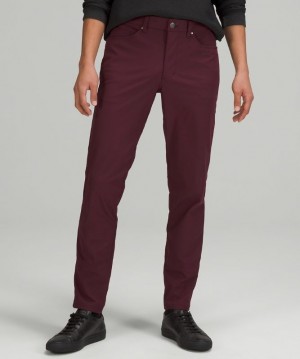 Lululemon ABC Pant Slim 34L Byxor Herr Cassis | JLFH-45102