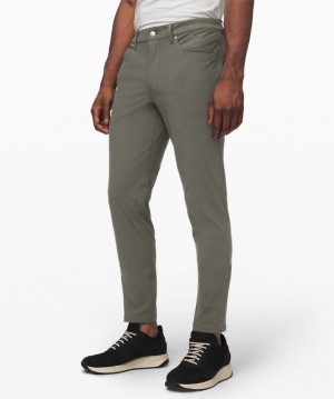 Lululemon ABC Pant Slim 34L Byxor Herr Grå Olivgröna | KJZL-87094