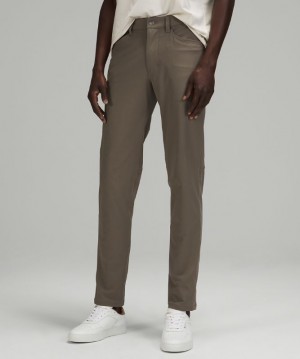 Lululemon ABC Pant Slim 34L Byxor Herr Mörkgrå | PTQZ-72143