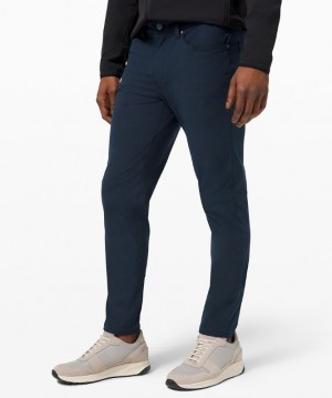 Lululemon ABC Pant Slim 34L Byxor Herr Marinblå | UOGY-36847
