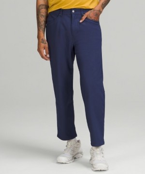 Lululemon ABC Relaxed-Fit Crop Pant Cord Byxor Herr Night Sea | COGY-86210