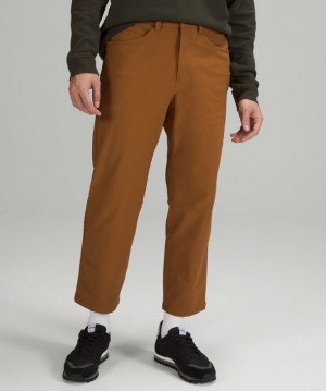 Lululemon ABC Relaxed-Fit Crop Pant Cord Byxor Herr Koppar Bruna | AMSU-16587