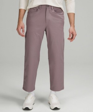 Lululemon ABC Relaxed-Fit Crop Pant Cord Byxor Herr Lunar Rock | URMJ-10827