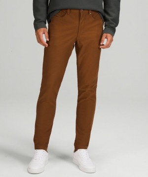 Lululemon ABC Skinny-Fit Pant 34 Utilitech Byxor Herr Koppar Bruna | SHKV-52173