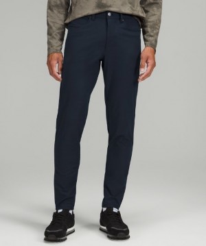 Lululemon ABC Skinny-Fit Pant 34 Warpstreme Byxor Herr Marinblå | BFGE-59617
