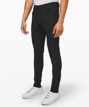 Lululemon ABC Skinny-Fit Pant 34 Warpstreme Byxor Herr Svarta | TODN-26847