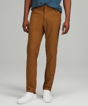 Lululemon ABC Slim-Fit Pant 34 Cord Byxor Herr Koppar Bruna | YNAP-94860
