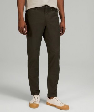 Lululemon ABC Slim-Fit Pant 34 Utilitech Byxor Herr Mörkolivgröna | HEBS-36789