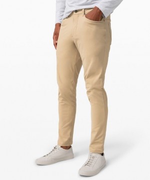 Lululemon ABC Slim-Fit Pant 37 Warpstreme Byxor Herr Trench | SVFR-03257