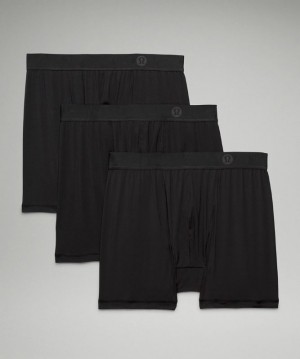Lululemon AIM Boxer 3 Pack Underkläder Herr Svarta Svarta Svarta | NFTI-18237