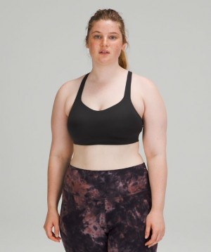 Lululemon Adapt and Align Bra Light Support Sport BH Dam Svarta | LFPW-87495