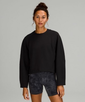 Lululemon AirWrap Modal Crew Tröjor Dam Svarta | LJVG-67190