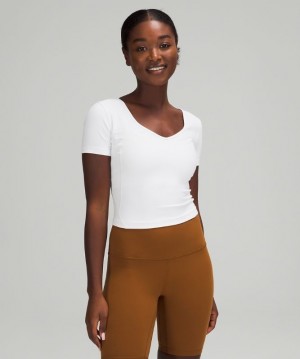 Lululemon Align Cropped T-Shirt Blast Dam Vita | MOSD-13409