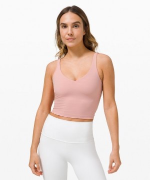Lululemon Align Cropped Tank Top Blast Dam Rosa | YILR-58693