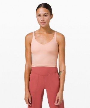 Lululemon Align Cropped Tank Top Blast Dam Rosa Vita | HGBC-17365