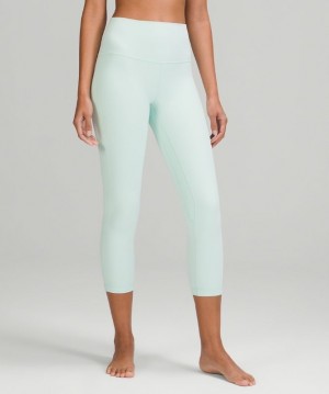Lululemon Align HR Crop 23 Leggings Dam Mintgröna | NQEL-16432
