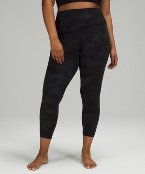 Lululemon Align HR Pant 25 Leggings Dam Camo Svarta Olika Färger | WGRK-81954