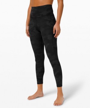 Lululemon Align High-Rise 25 Pockets Leggings Dam Camo Svarta Olika Färger | TSBD-35846
