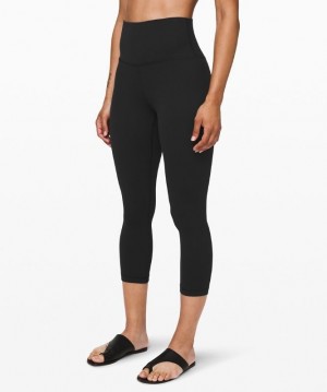 Lululemon Align High-Rise Crop 21 Leggings Dam Svarta | LSTJ-15048