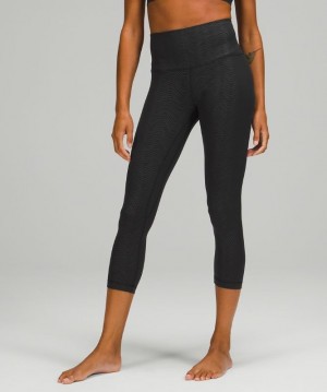 Lululemon Align High-Rise Crop 23 Leggings Dam Svarta | YSVU-42897
