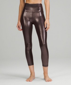 Lululemon Align High-Rise Crop 23 Shine Leggings Dam Olika Färger | WMHV-67394