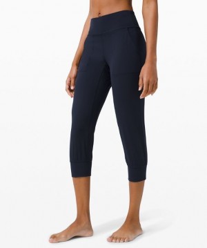 Lululemon Align High-Rise Jogger Crop Byxor Dam Marinblå | VQCH-29548