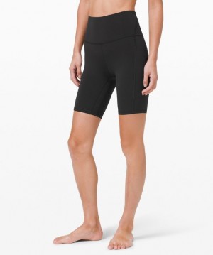 Lululemon Align High-Rise Short 8 Pockets Shorts Dam Svarta | SNER-27694