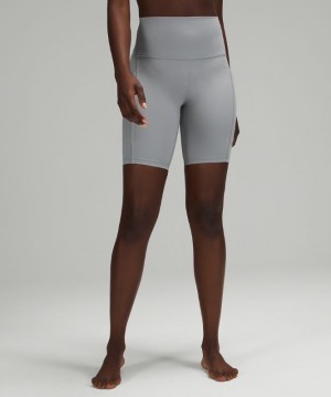 Lululemon Align High-Rise Short 8 Pockets Shorts Dam Grå | WYRX-52601