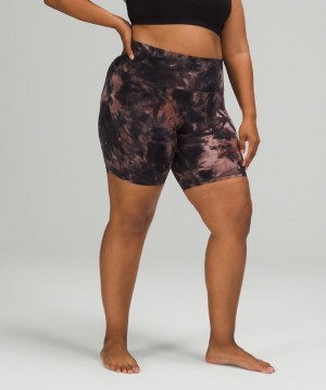 Lululemon Align High-Rise Short 8 Shorts Dam Mörkgrå Rosa | EAVU-07852
