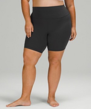 Lululemon Align High-Rise Short 8 Shorts Dam Mörkgrå | DZKA-41385