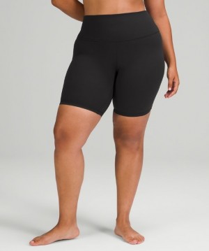 Lululemon Align High-Rise Short 8 Shorts Dam Svarta | TZDX-28349