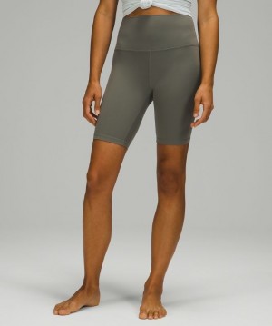 Lululemon Align High-Rise Short 8 Shorts Dam Grå Olivgröna | TDIR-26038
