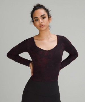 Lululemon Align Long Sleeve Shirt Blast Dam Svarta | JTVU-35176
